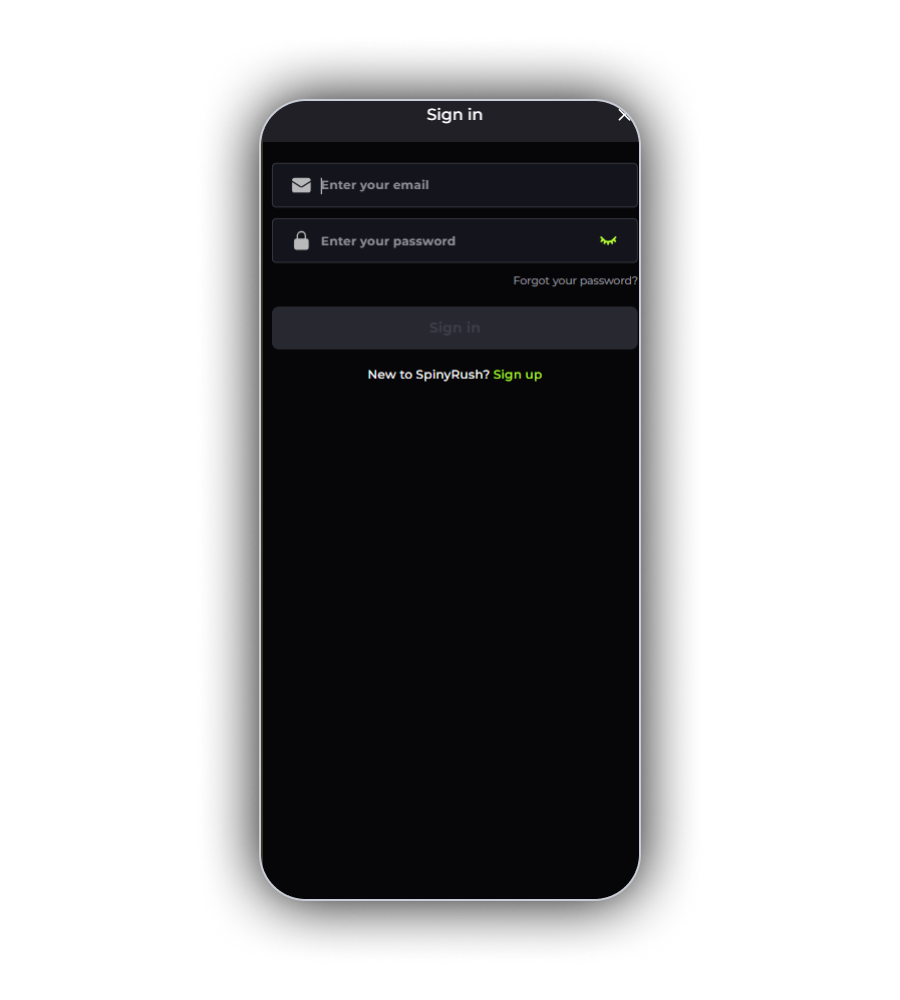 SpinyRush Casino Login UK